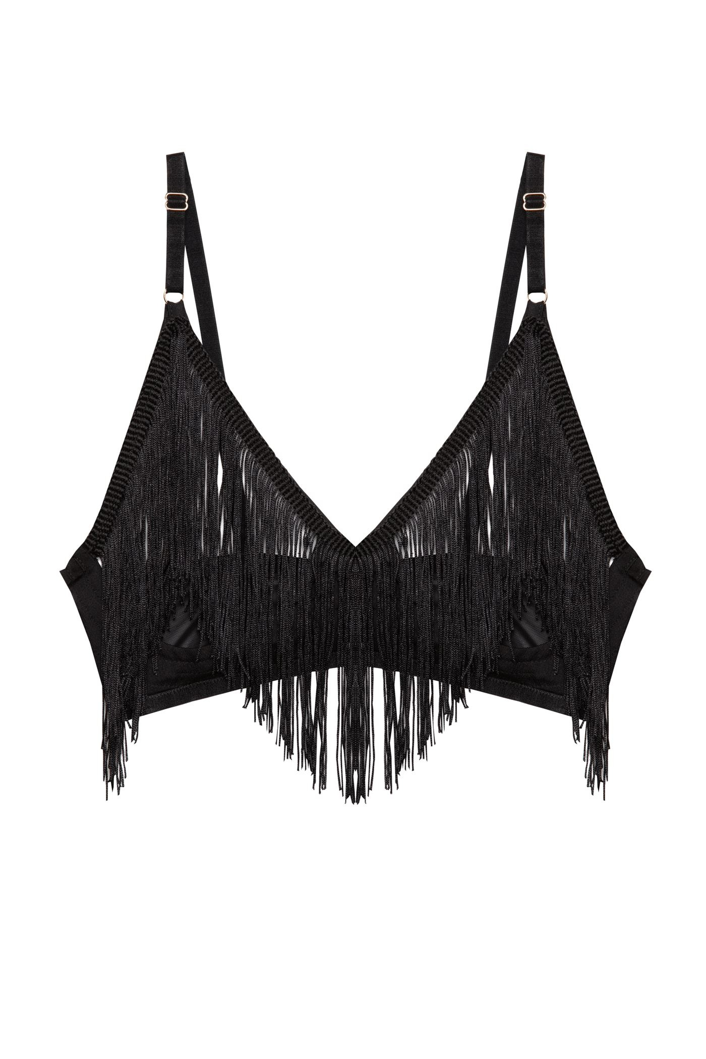 Mabel Western Fringe Open Cup Bra